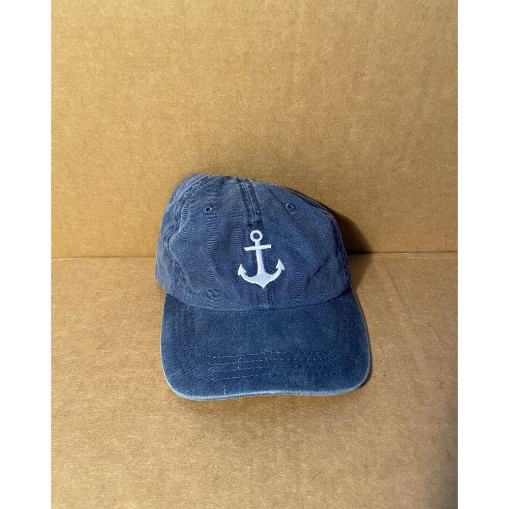Ron Jon Surf Shop Anchor Graphic Blue Baseball Cap Hat One Size